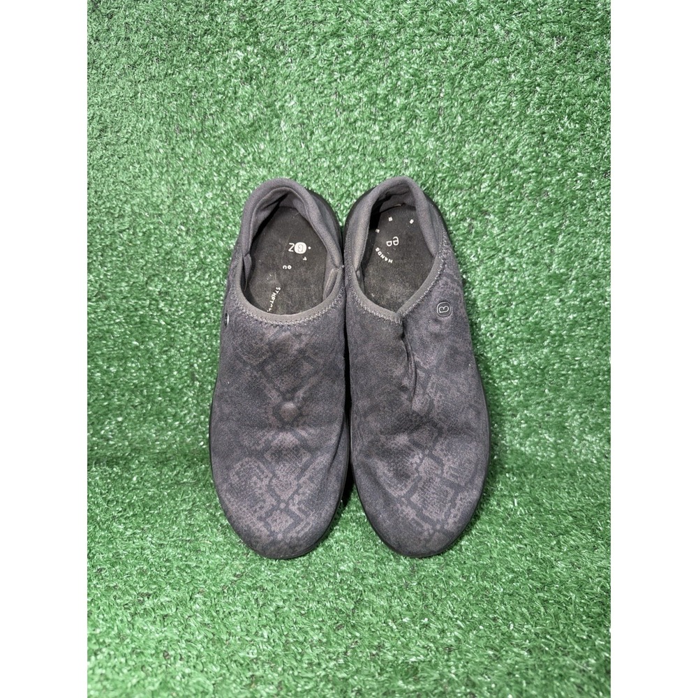 Bzees Getaway Shoes Womens Size 7 Grey Shimmer Collapsible Heel Casual Slip On - Picture 6 of 9